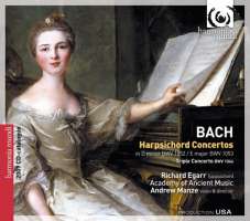WYCOFANY   BACH: Harpsichord Concertos BWV 1052 & 1053, Triple Concerto BWV 1044 CD+katalog